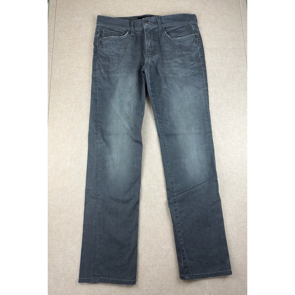 Joe's Jeans Men 33 Gray The Brixton Slim‎ Straight Clint Stretch Mid Rise
